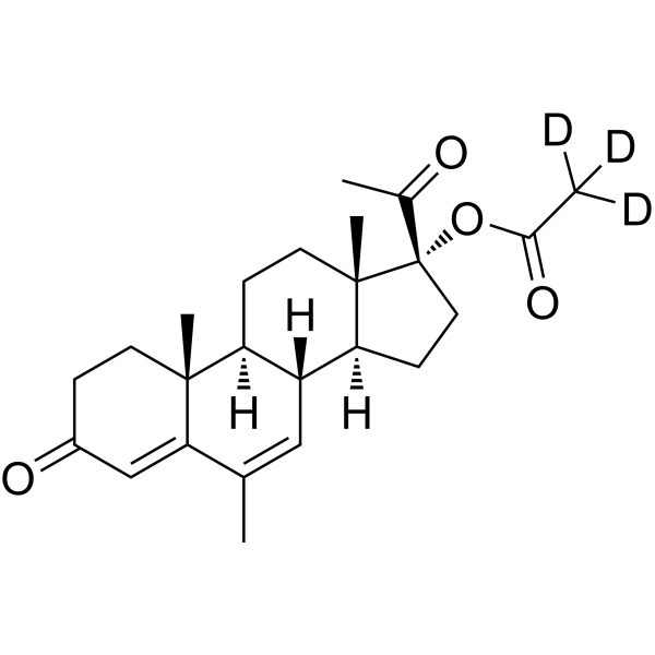 Megestrol acetate-d<sub>3</sub>-1 Chemical Structure
