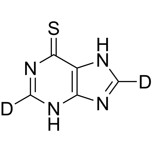 6-Mercaptopurine-d<sub>2</sub> Chemical Structure