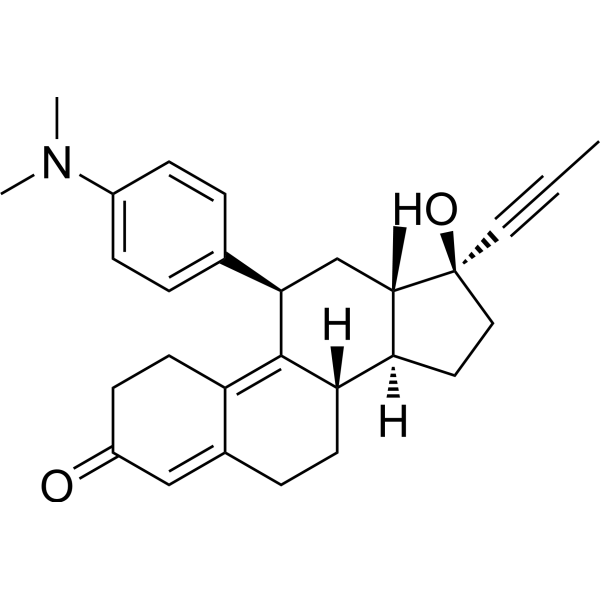 Mifepristone (Standard) Chemical Structure