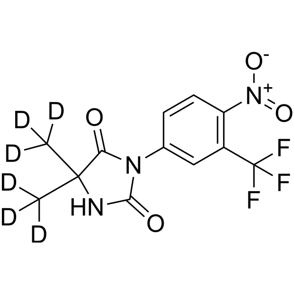 Nilutamide-d<sub>6</sub> Chemical Structure
