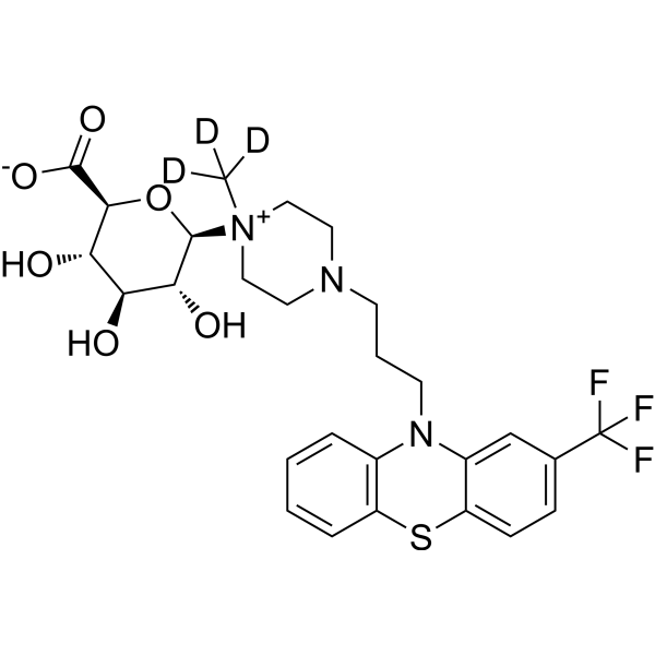Trifluoperazine N-glucuronide-d<sub>3</sub> Chemical Structure