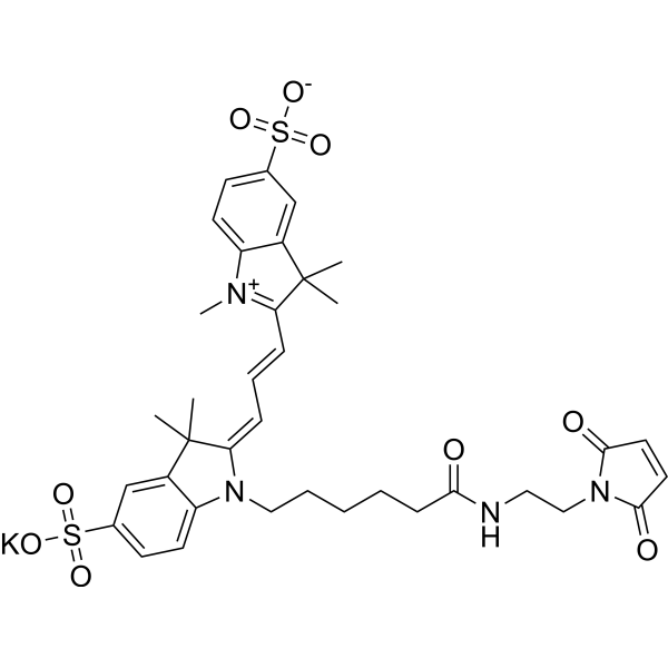 Sulfo-Cy3 maleimide potassium Chemical Structure