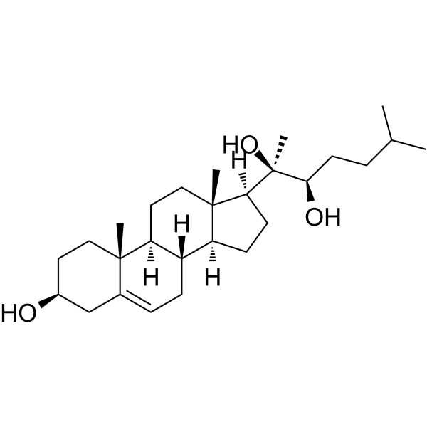 20α,22R-Dihydroxycholesterol Chemical Structure