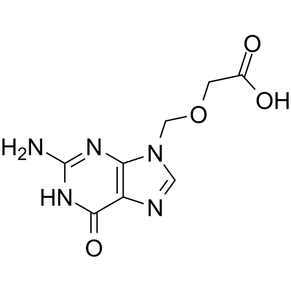 9-Carboxymethoxymethylguanine Chemical Structure