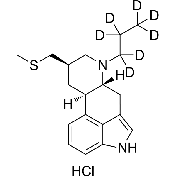 Pergolide-d<sub>7</sub> hydrochloride Chemical Structure