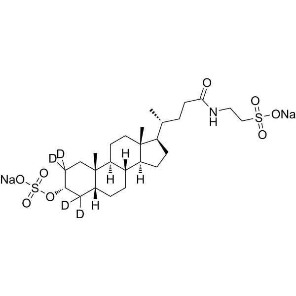 Taurolithocholic Acid-3-<em>Sulfate-d</em><em>4</em> （disodium salt）