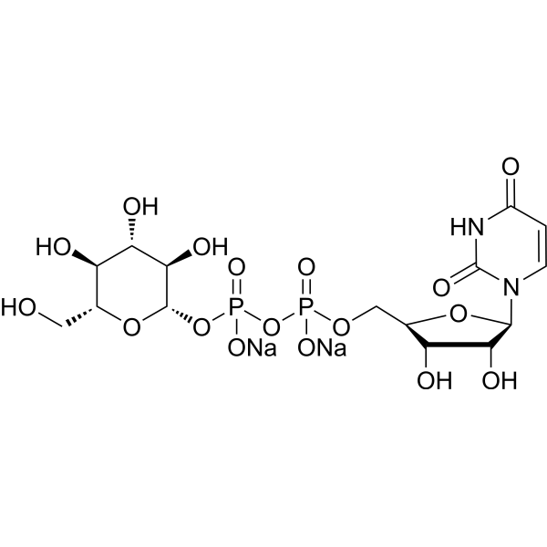 UDP-β-D-glucose disodium Chemical Structure