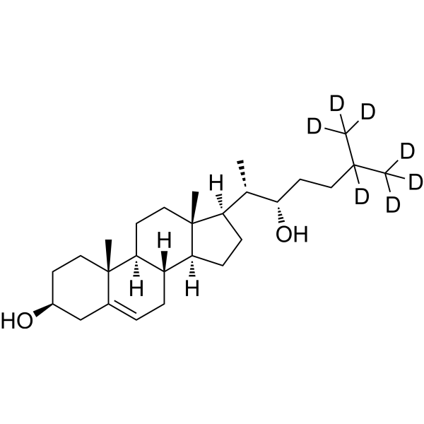 Cholest-5-ene-3ß,22(S)-diol-d<sub>7</sub> Chemical Structure