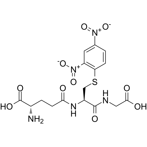 S-(2,4-Dinitrophenyl)glutathione Chemical Structure