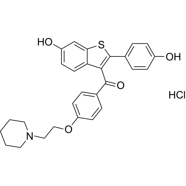 Raloxifene hydrochloride (Standard) Chemical Structure