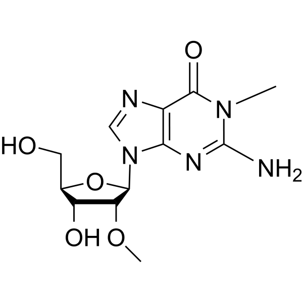 1,2'-O-Dimethylguanosine Chemical Structure