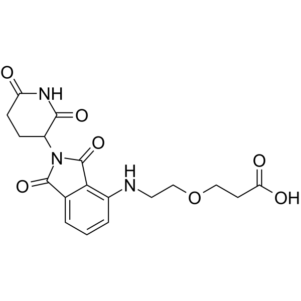 Pomalidomide-PEG1-C2-COOH Chemical Structure