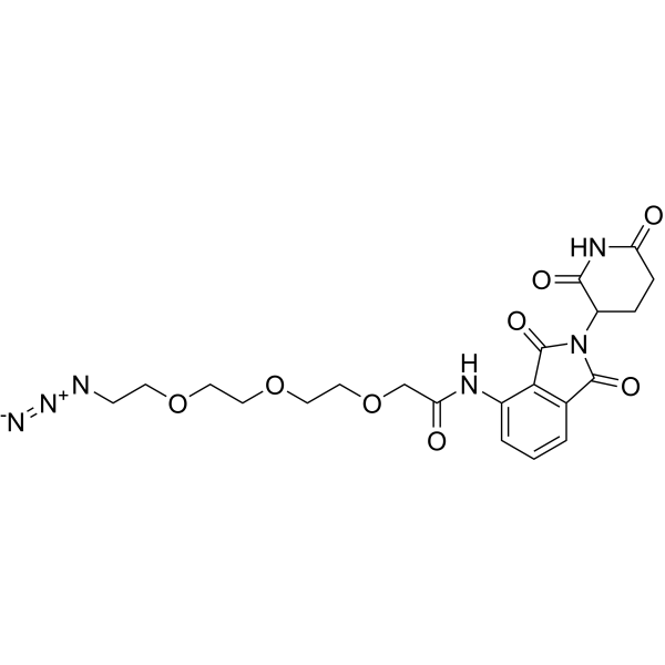 Pomalidomide-PEG3-azide Chemical Structure