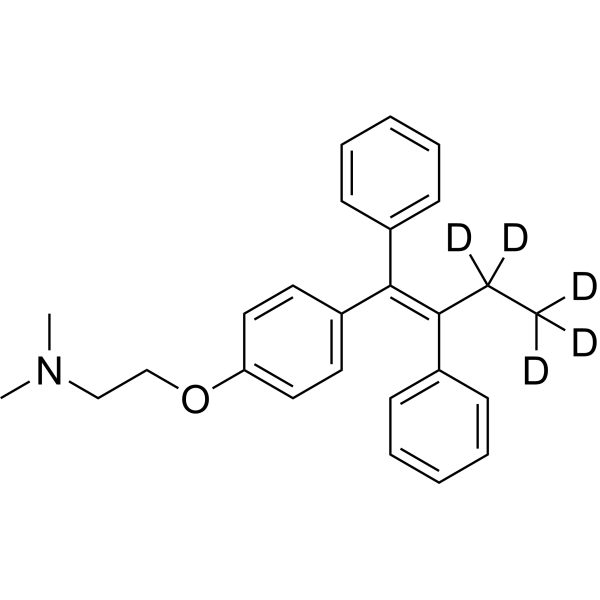 Tamoxifen-d<sub>5</sub> Chemical Structure