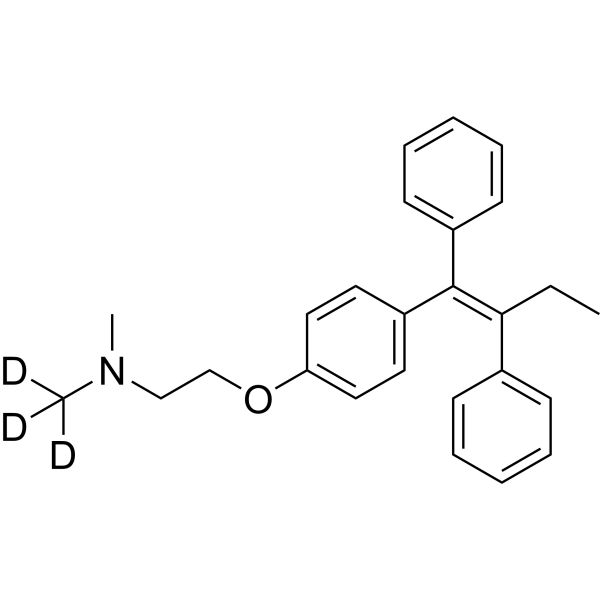 Tamoxifen-d<sub>3</sub> Chemical Structure