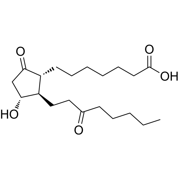13,14-Dihydro-15-keto-PGE1 Chemical Structure
