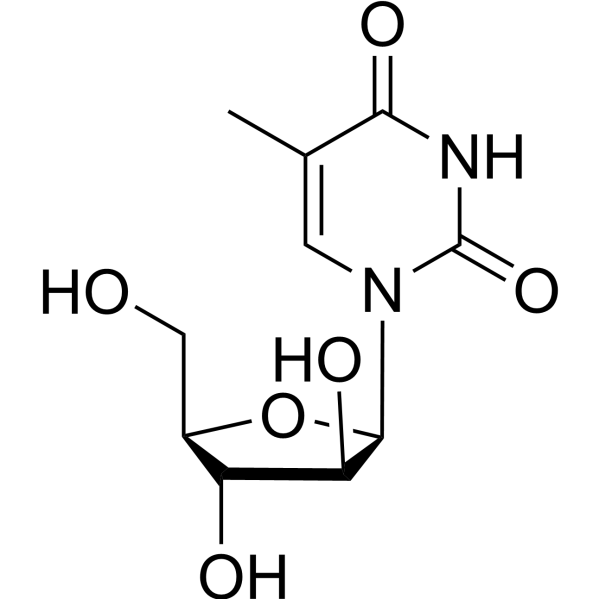 Thymine 1-β-D-arabinofuranoside Chemical Structure