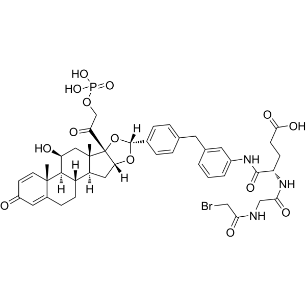 Glucocorticoid receptor agonist-1 phosphate Gly-Glu-Br Chemical Structure