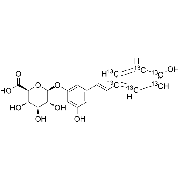 Resveratrol-<em>3</em>-O-beta-D-glucuronide-<em>13</em><em>C</em><em>6</em>