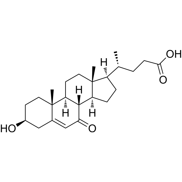 (3β)-3-Hydroxy-7-oxochol-5-en-24-oic acid Chemical Structure