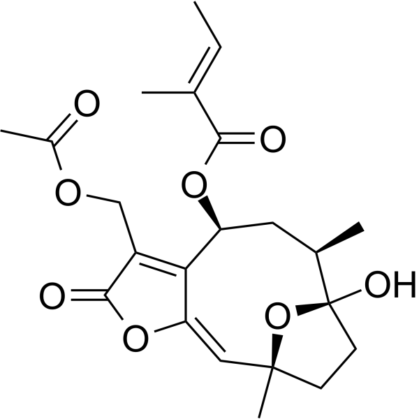 8α-Tigloyloxyhirsutinolide 13-<em>O</em>-acetate
