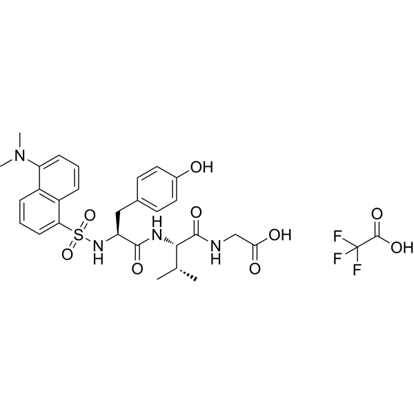 Dansyl-Tyr-Val-Gly TFA Chemical Structure
