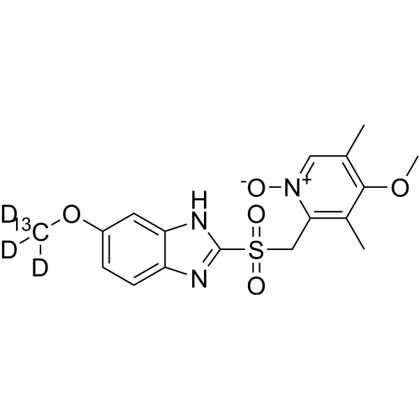 Omeprazole sulfone N-oxide-<em>13</em><em>C</em>,d<em>3</em>