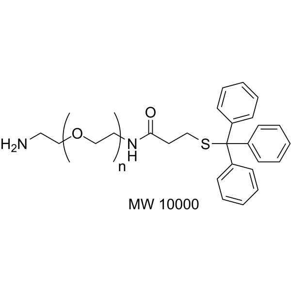 NH2-PEG-Strt (MW 10000) Chemical Structure
