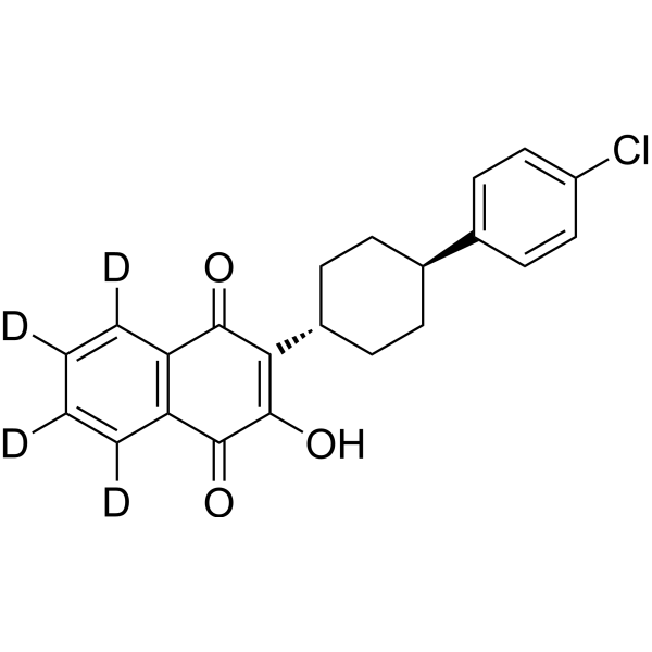 Atovaquone-d<sub>4</sub> Chemical Structure