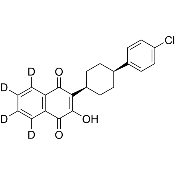 cis-Atovaquone-d<sub>4</sub> Chemical Structure