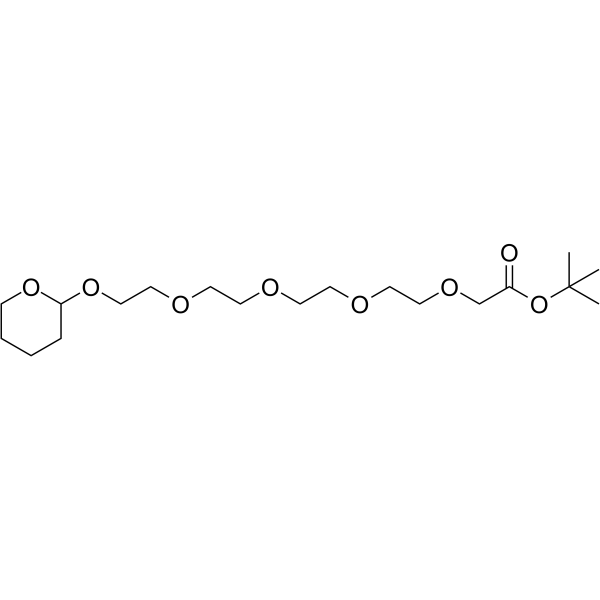 THP-PEG4-Boc Chemical Structure