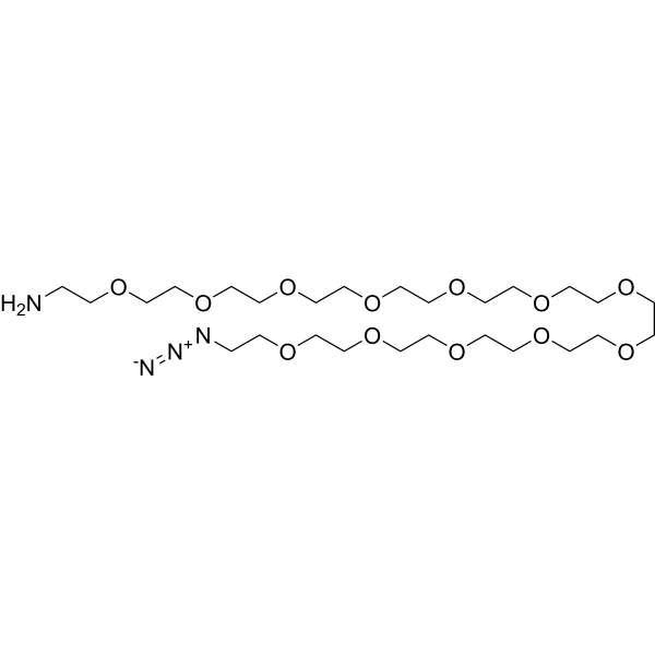 Amino-PEG12-C2-azide Chemical Structure