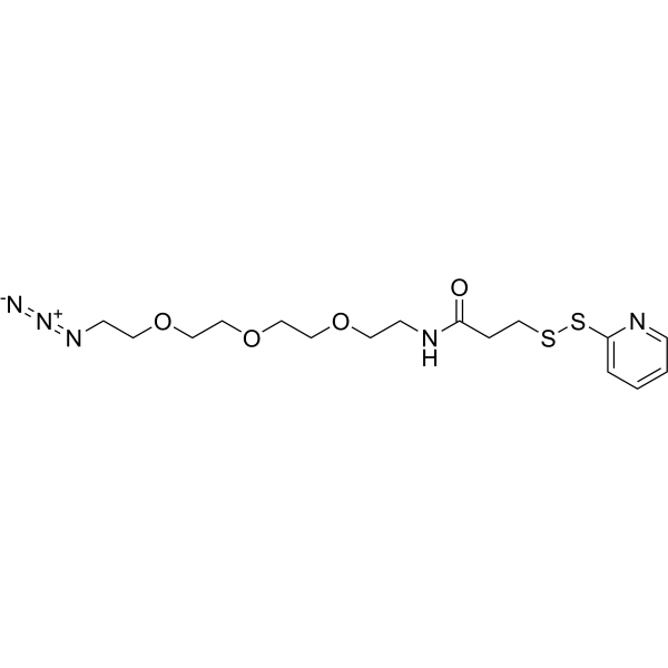 Azido-PEG3-amino-OPSS Chemical Structure