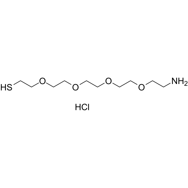 Amino-PEG4-C2-SH hydrochloride Chemical Structure