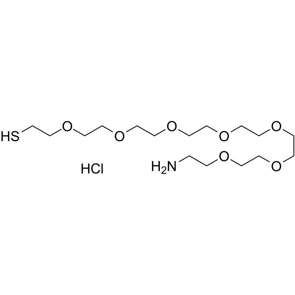 Amino-PEG7-C2-SH hydrochloride Chemical Structure
