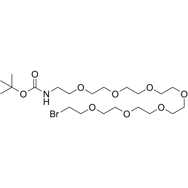 Br-PEG7-NHBoc Chemical Structure