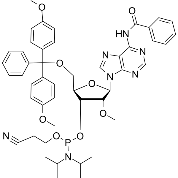 2'-OMe-A(Bz) Phosphoramidite Chemical Structure