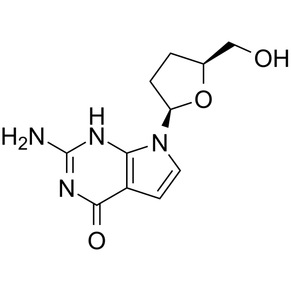 7-Deaza-2',3'-dideoxyguanosine Chemical Structure