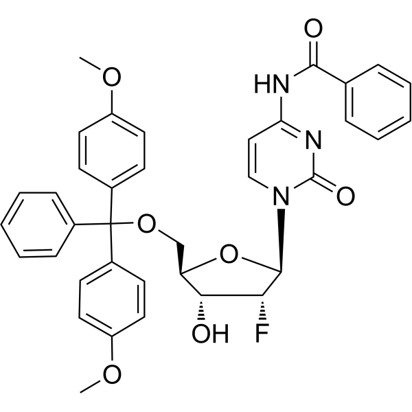 5'-O-DMT-N4-Bz-2'-F-dC Chemical Structure