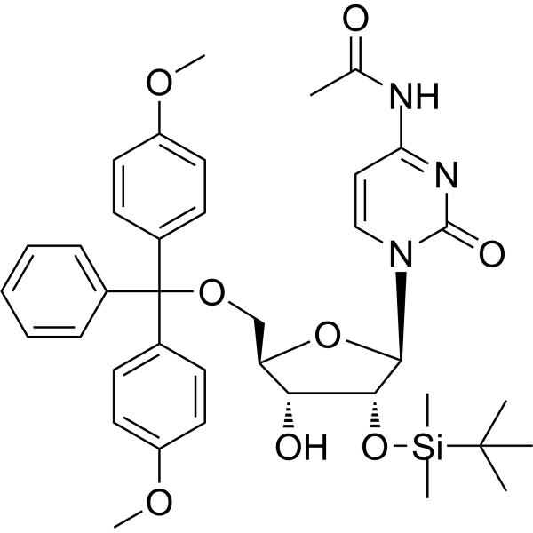 5'-O-DMT-2'-O-TBDMS-Ac-rC Chemical Structure