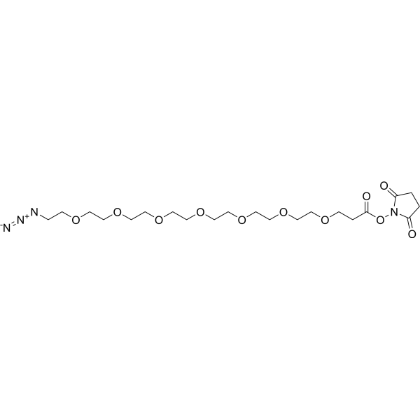 Azido-PEG7-NHS ester Chemical Structure