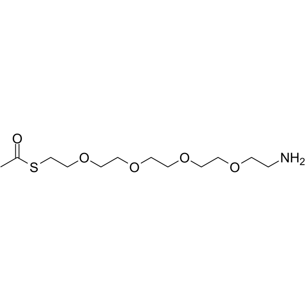 S-acetyl-PEG4-amine Chemical Structure