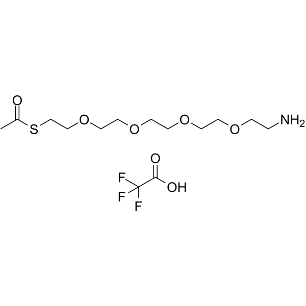S-acetyl-PEG4-amine TFA Chemical Structure
