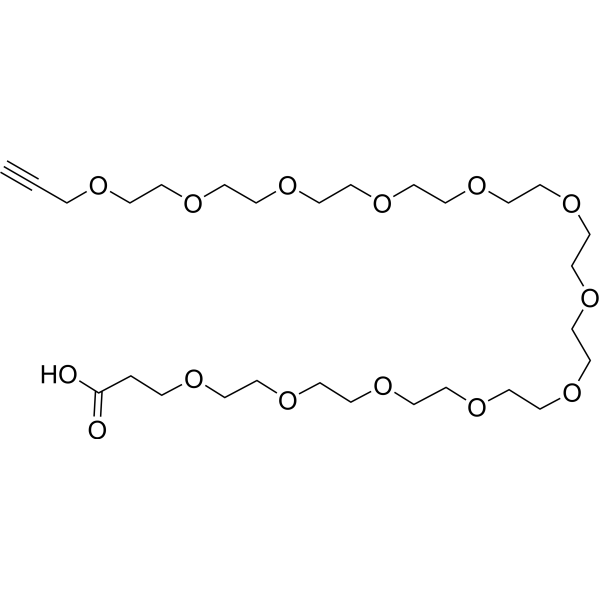 Propargyl-PEG12-acid Chemical Structure
