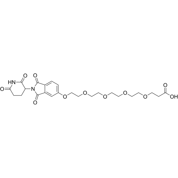 Thalidomide-PEG5-COOH Chemical Structure
