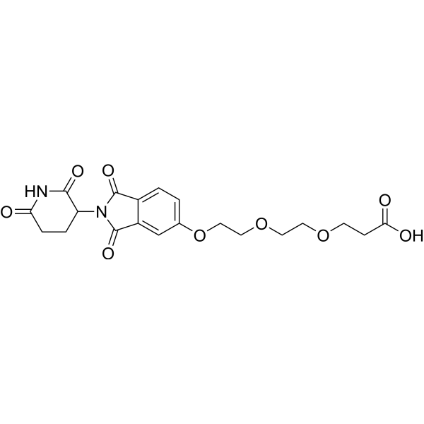 Thalidomide-PEG3-COOH Chemical Structure