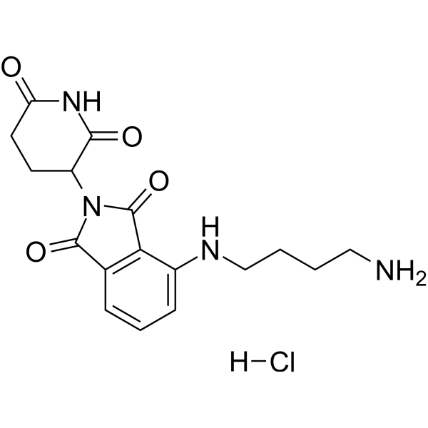 Pomalidomide-C4-NH2 hydrochloride Chemical Structure
