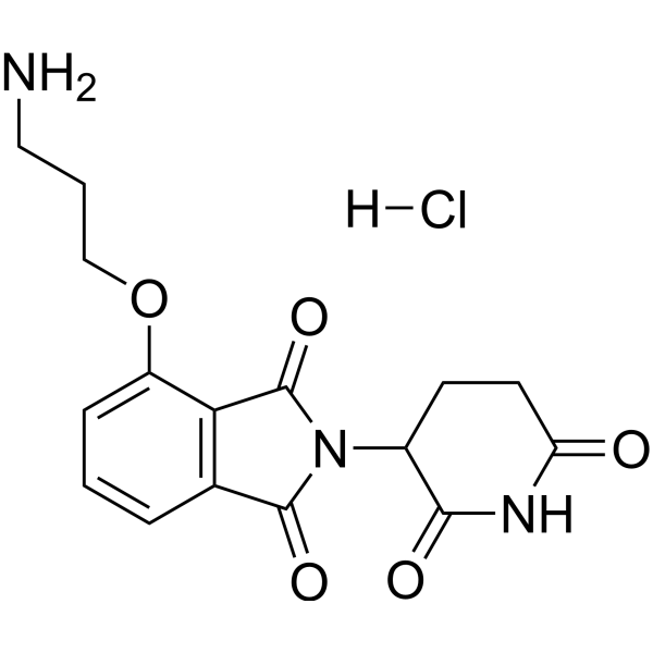 Thalidomide-4-O-C3-NH2 hydrochloride Chemical Structure
