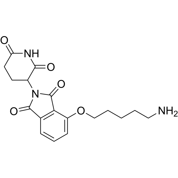 Thalidomide-4-O-C5-NH2 Chemical Structure