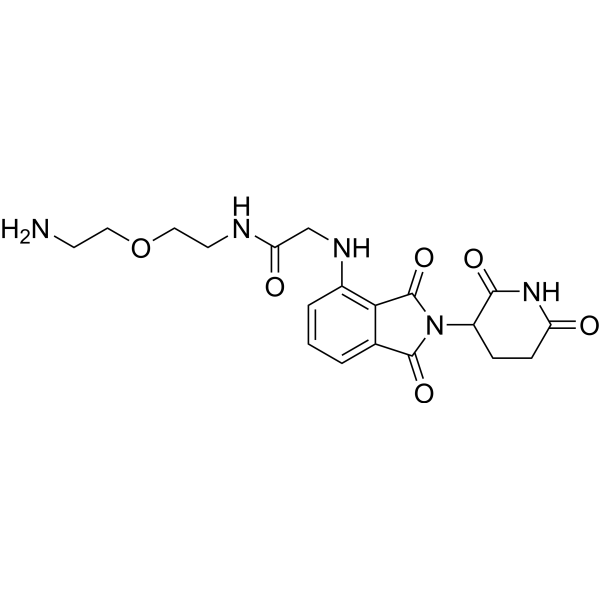 Thalidomide-NH-amido-PEG1-C2-NH2 Chemical Structure